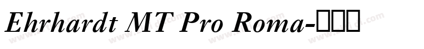 Ehrhardt MT Pro Roma字体转换